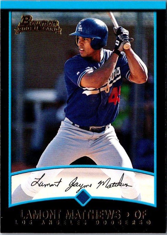 2001 Bowman Draft Picks & Prospects Lamont Matthews #BDP15 Rookie