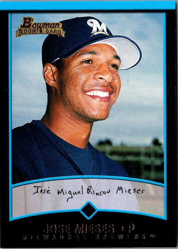 2001 Bowman Draft Picks & Prospects Jose Mieses #BDP44 Rookie