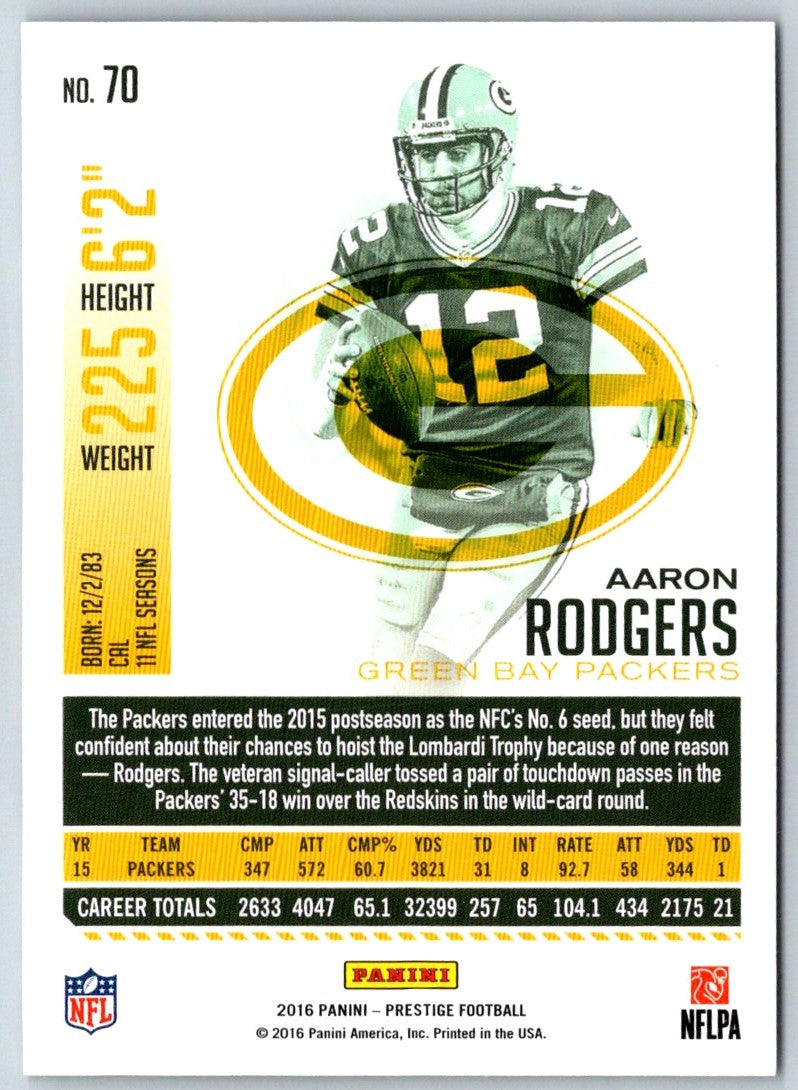 2016 Panini Black Gold Collegiate Aaron Rodgers