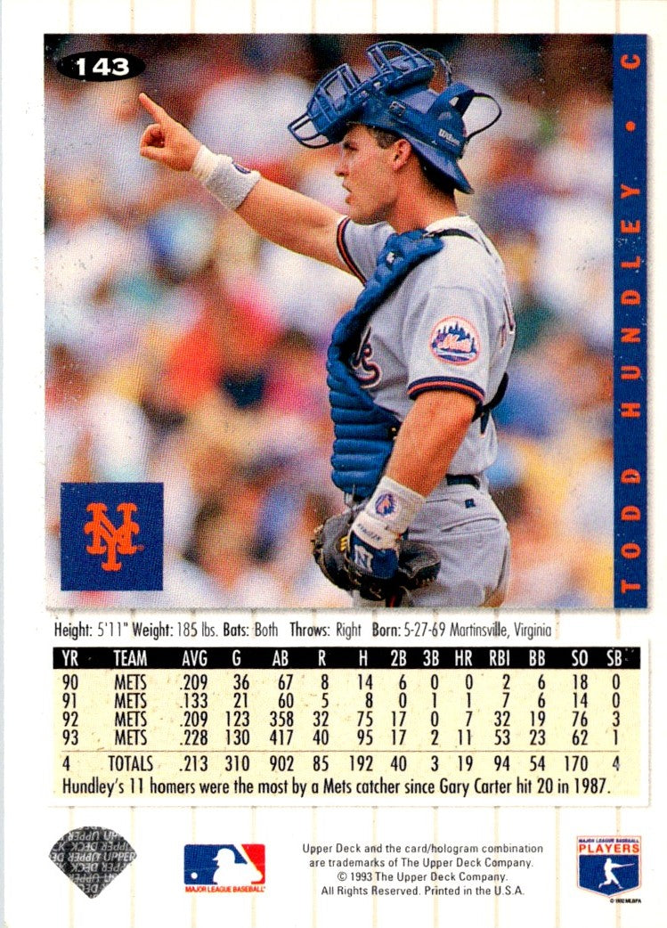 1994 Collector's Choice Todd Hundley