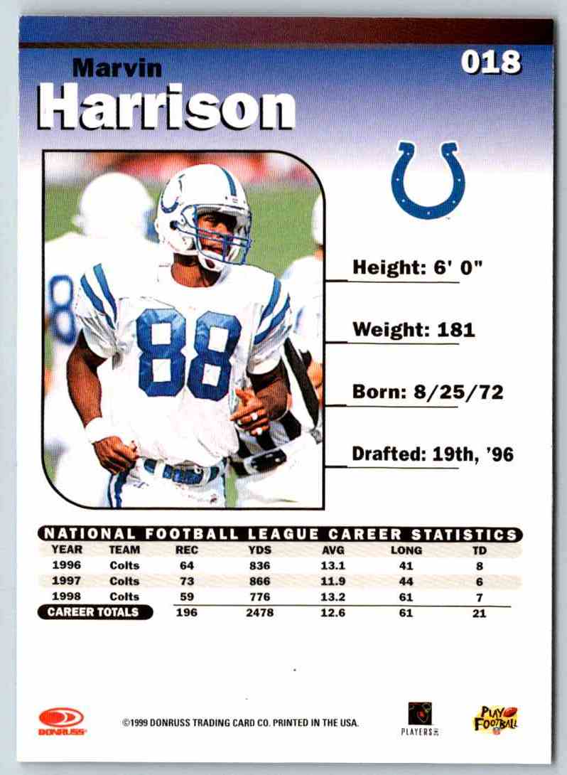 1999 Donruss Elite Marvin Harrison