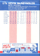 1987 Fleer Update Glossy Kevin McReynolds