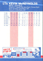 1987 Fleer Update Glossy Kevin McReynolds #U-78