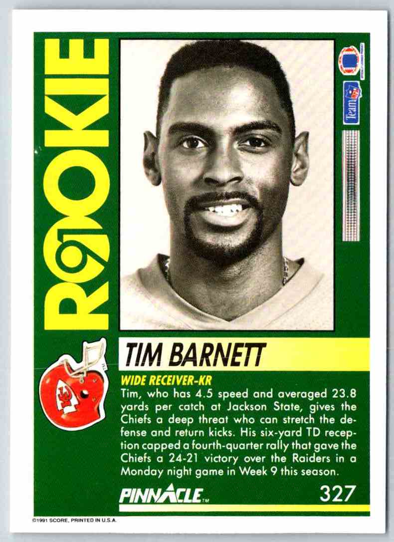 1991 Pinnacle Tim Barnett