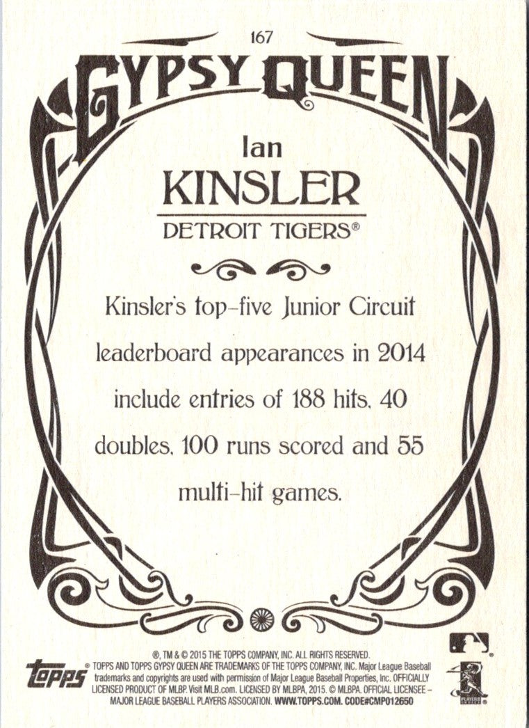 2015 Topps Gypsy Queen Ian Kinsler