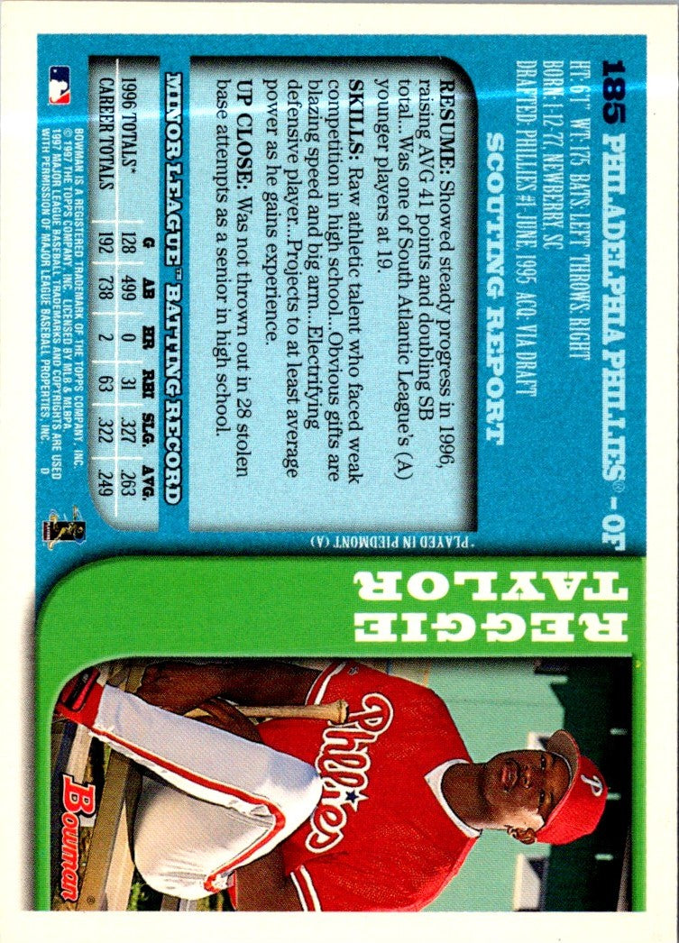 1997 Bowman Reggie Taylor