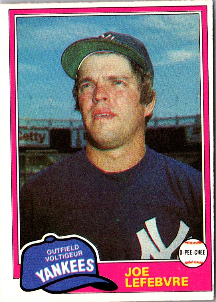 1981 Topps Joe Lefebvre