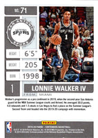 2019 Panini Contenders Conference Finals Ticket Lonnie Walker IV #71