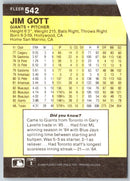 1986 Fleer Jim Gott