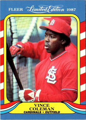 1987 Fleer Limited Edition Vince Coleman #10