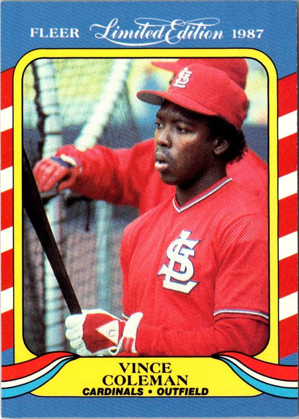 1987 Fleer Limited Edition Vince Coleman #10