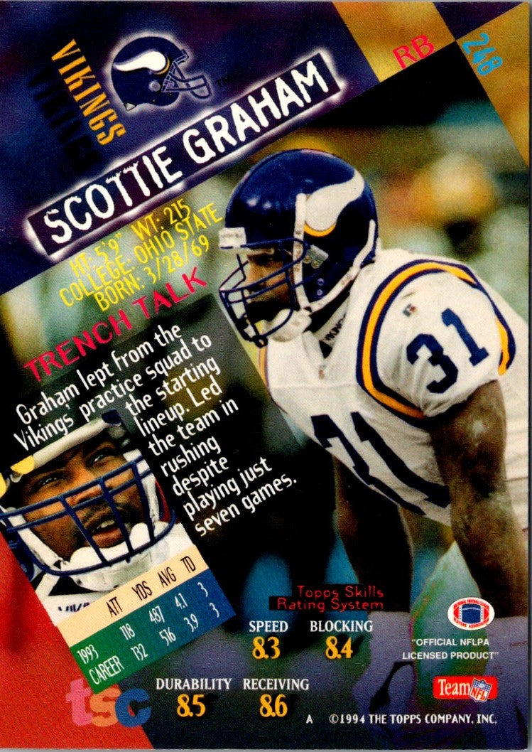 1994 Stadium Club Scottie Graham