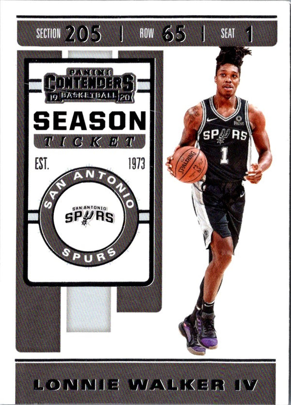 2019 Panini Contenders Conference Finals Ticket Lonnie Walker IV #71