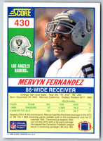 1990 Score Mervyn Fernandez #430