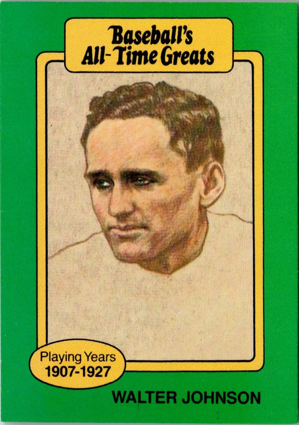 1987 Hygrade All-Time Greats Walter Johnson #NNO