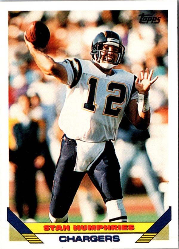 1993 Topps Stan Humphries #444