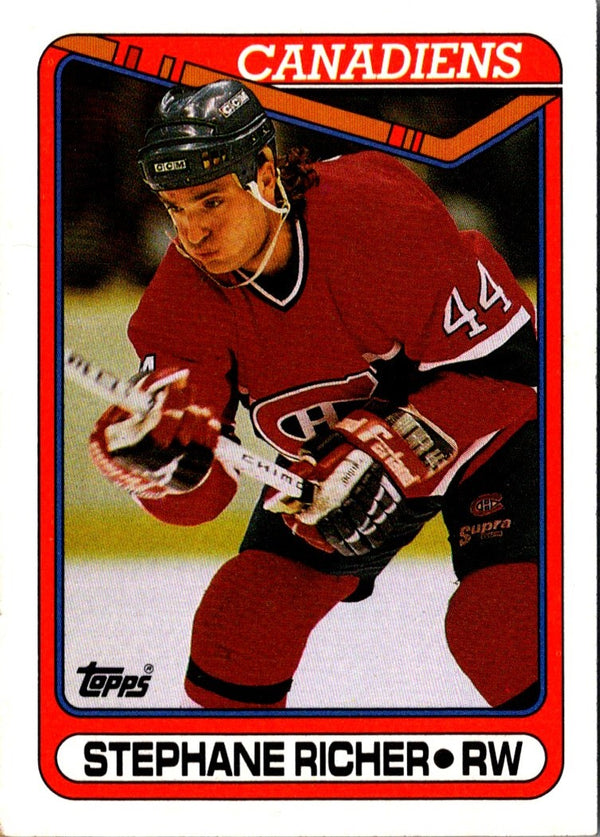 1990 Topps Stephane Richer #186