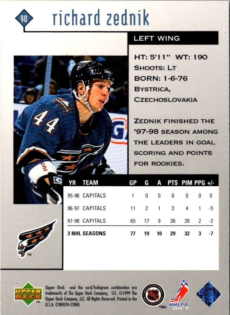 1998 Upper Deck Black Diamond Richard Zednik