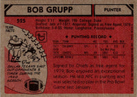 1980 Topps Bob Grupp #525 Rookie NM-MT