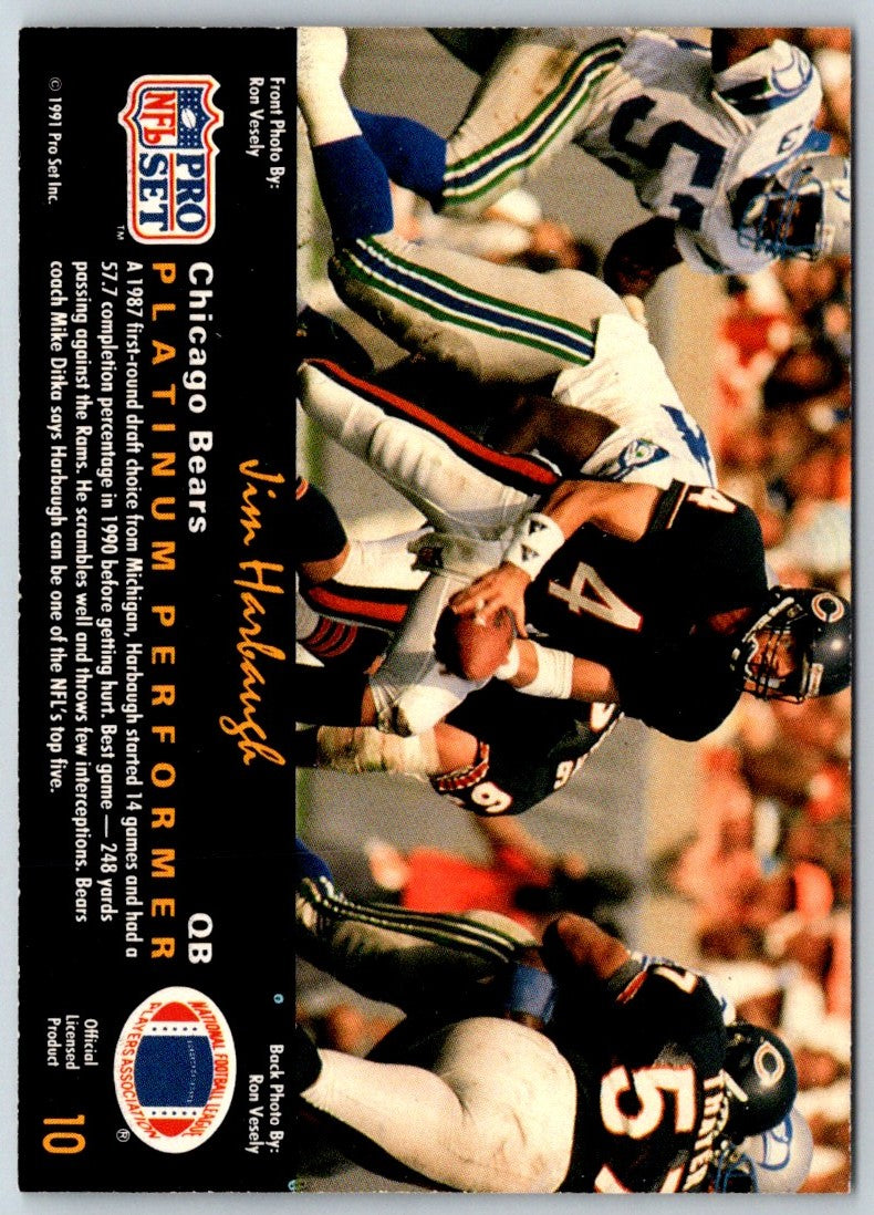 1991 Pro Set Platinum Jim Harbaugh