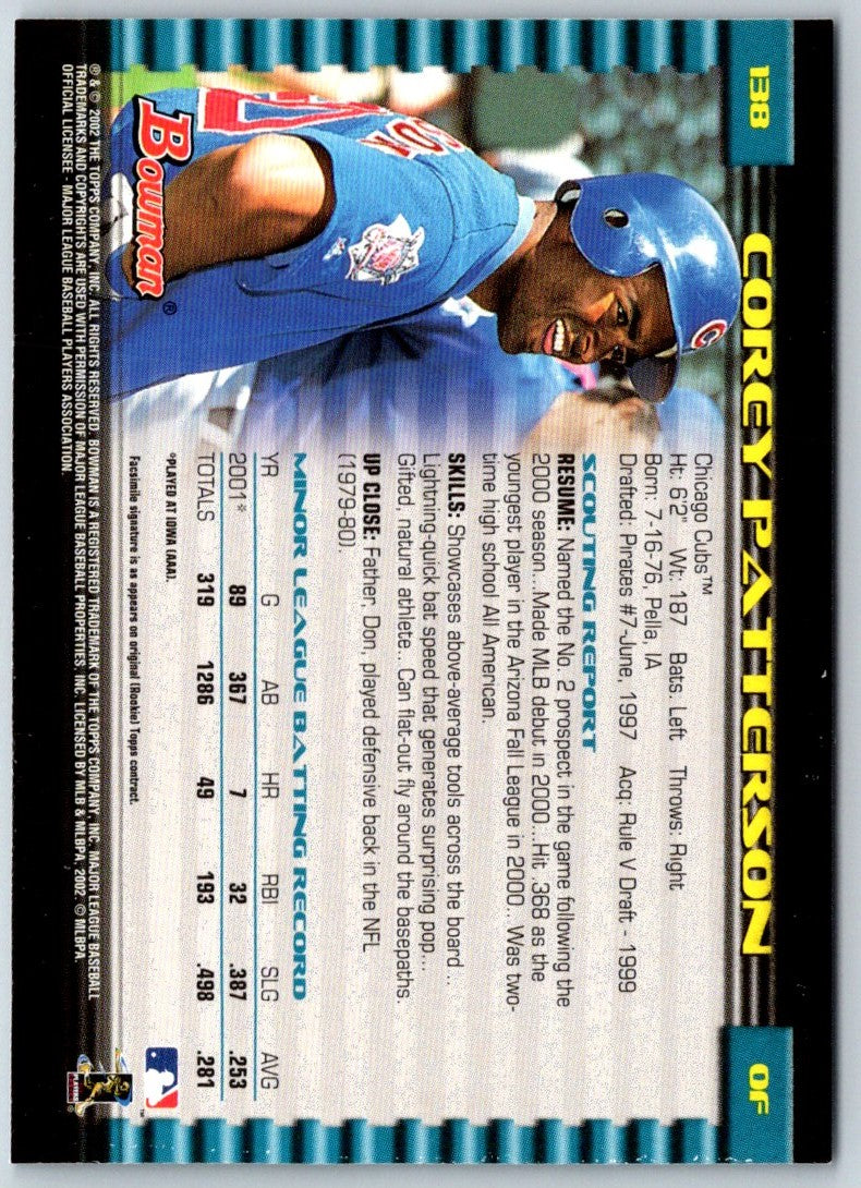 2002 Bowman Corey Patterson