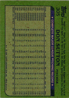 1982 Topps Don Sutton #305