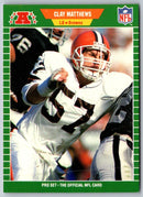 1989 Pro Set Clay Matthews