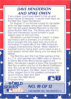1987 Fleer World Series One Strike From Boston Victory #10