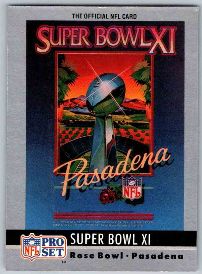 1990 Pro Set Super Bowl Collectibles Super Bowl XI
