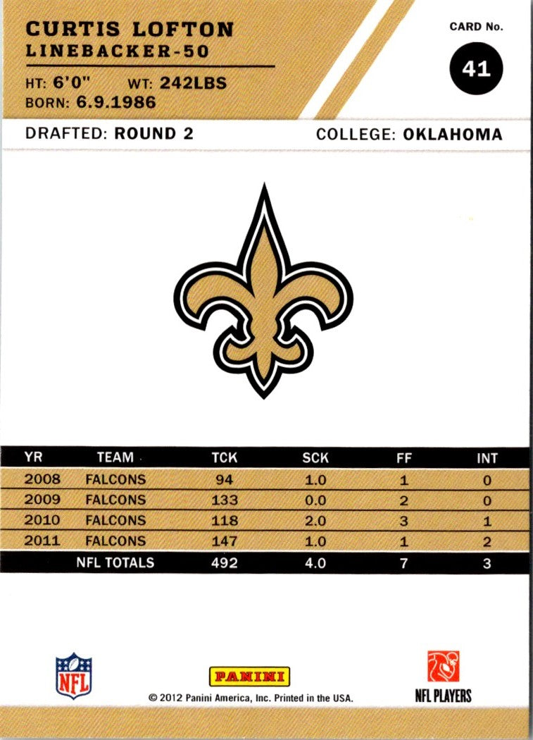 2012 Score Curtis Lofton