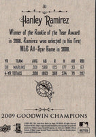 2009 Upper Deck Goodwin Champions Hanley Ramirez #31
