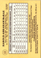 1985 Donruss Hal McRae #588