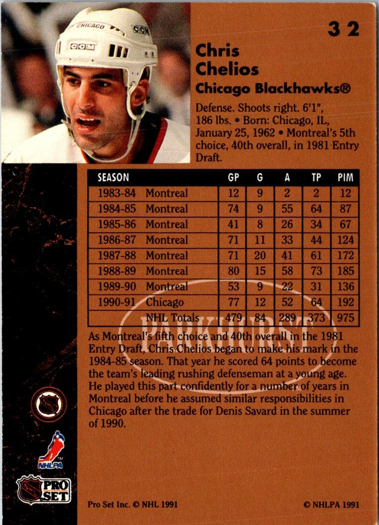 1991 Parkhurst Chris Chelios