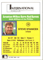 1990 CMC Scranton Red Barons Steve Stanicek #16
