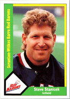 1990 CMC Scranton Red Barons Steve Stanicek #16