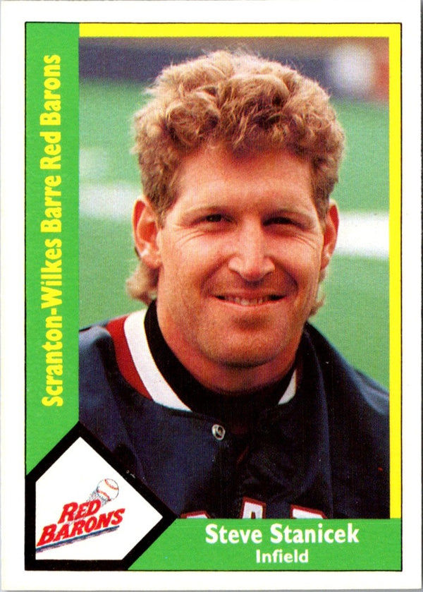 1990 CMC Scranton Red Barons Steve Stanicek #16