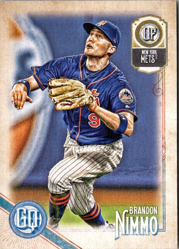 2018 Topps Gypsy Queen GQ Logo Swap Brandon Nimmo #155