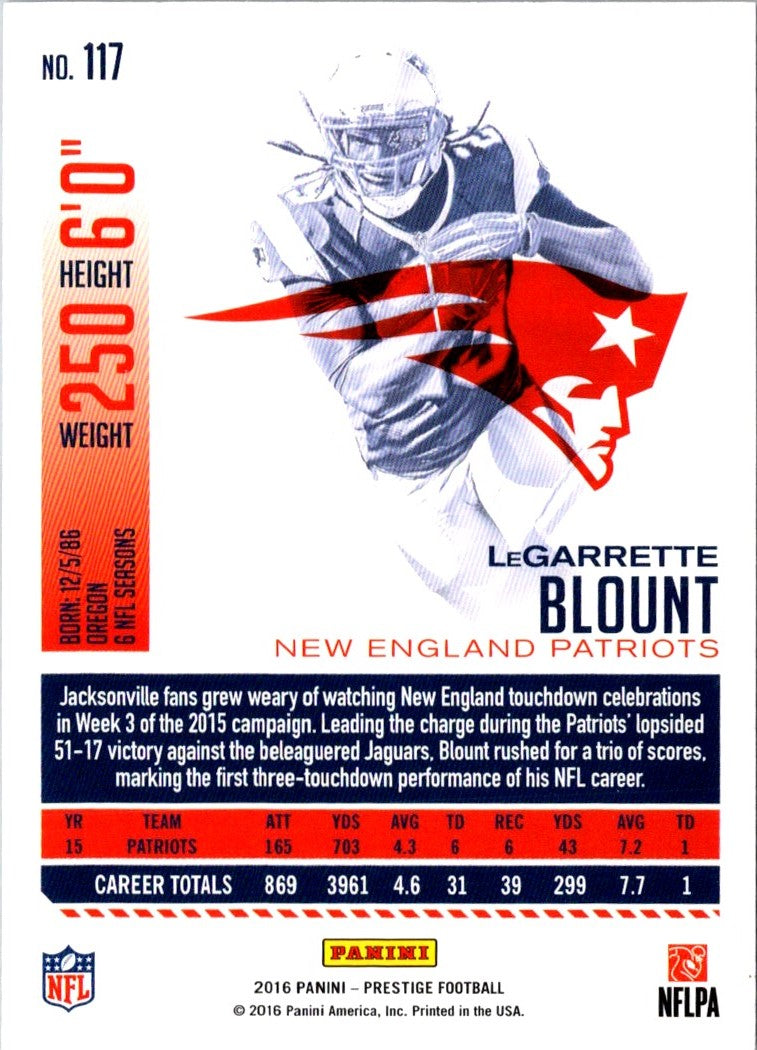 2016 Panini Prestige LeGarrette Blount