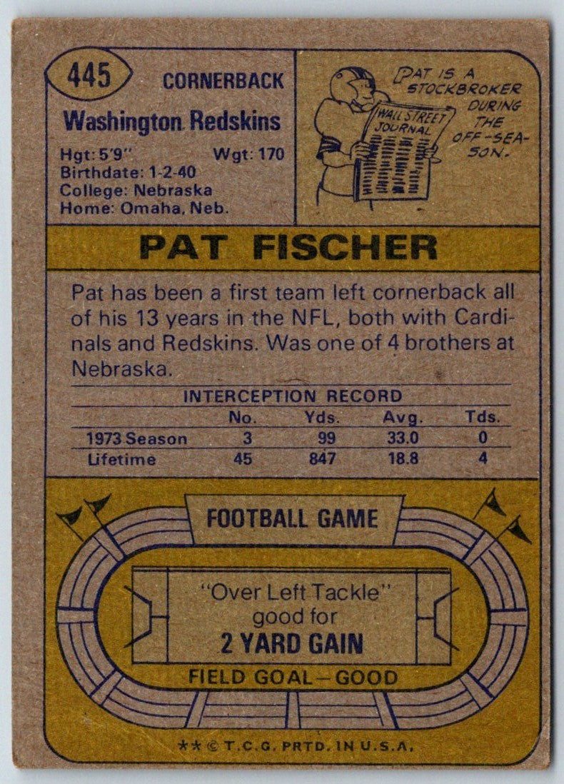 1974 Topps Pat Fischer