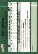 1987 Classic Game Todd Worrell