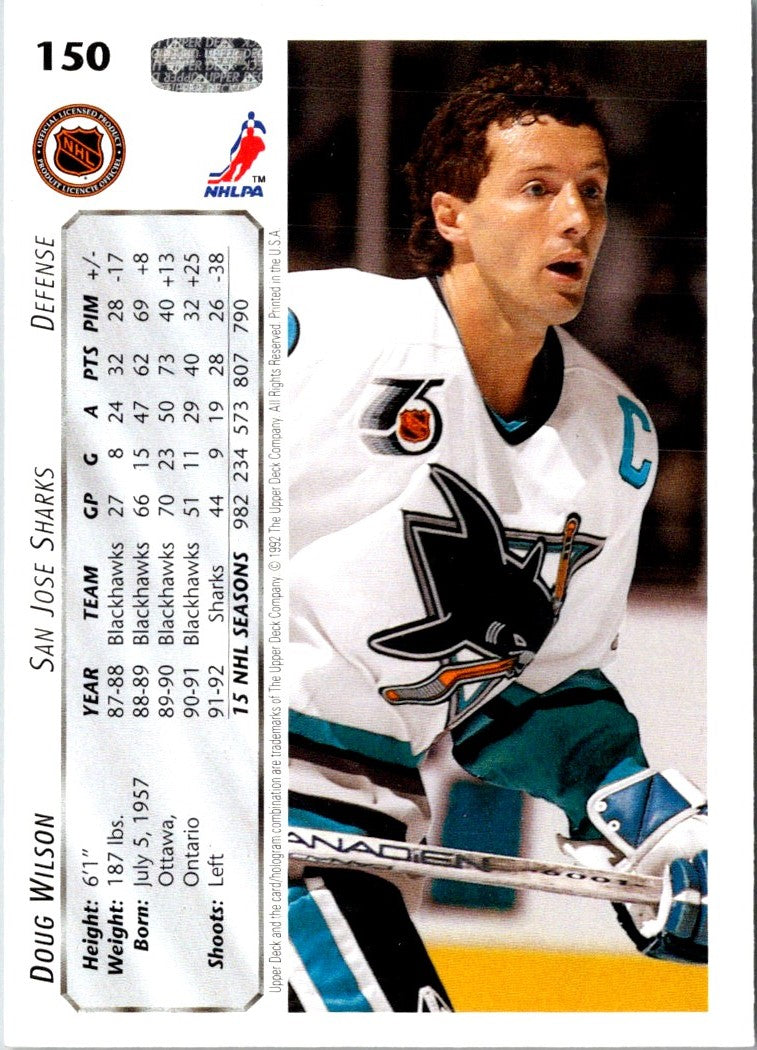 1992 Upper Deck Doug Wilson