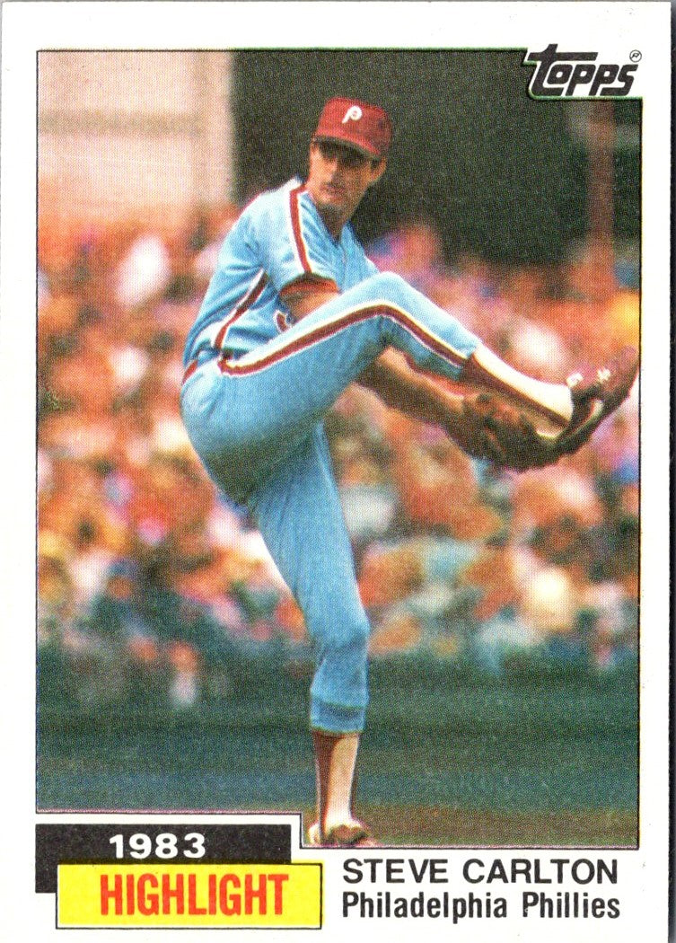 1984 Topps Nestle Steve Carlton