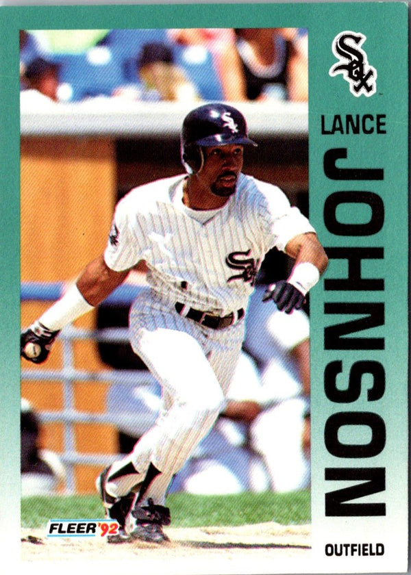 1992 Fleer Lance Johnson #87