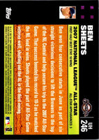 2007 Topps Updates & Highlights Ben Sheets #UH246