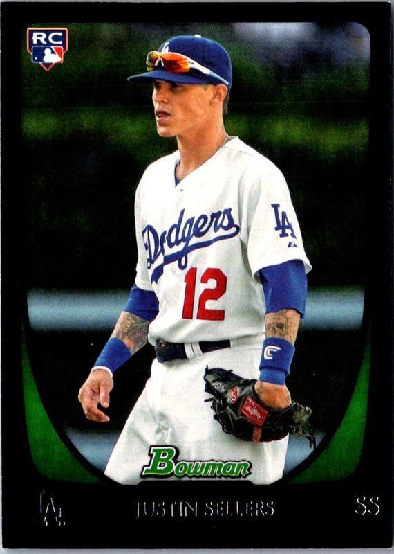 2011 Bowman Draft Picks & Prospects Justin Sellers #109 Rookie