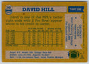 1982 Topps David Hill