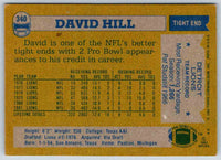 1982 Topps David Hill #340