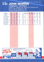1987 Fleer Update Glossy John Morris #U-83