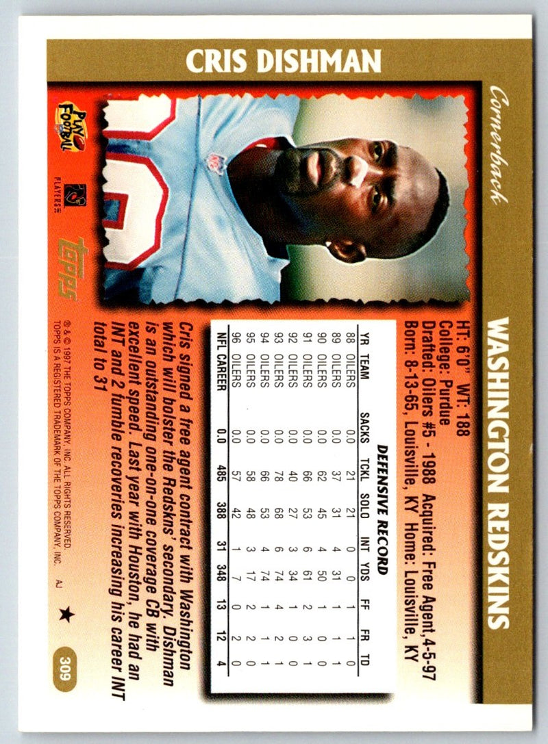 1997 Topps Cris Dishman