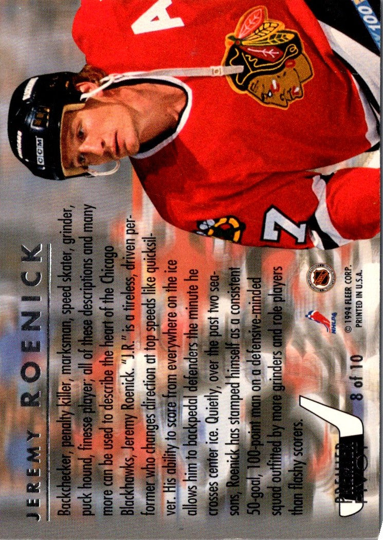 1993 Ultra Premier Pivots Jeremy Roenick